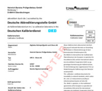 Сертификат DKD-калибровки